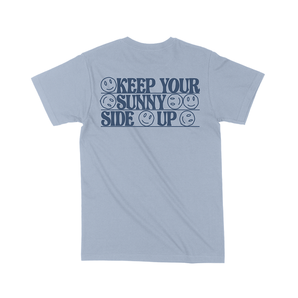 "Keep your sunny Side up" T-shirt Light Blue