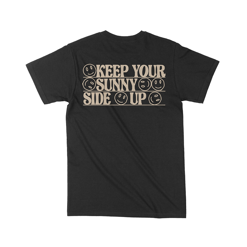 "Keep your sunny Side up" T-shirt Black